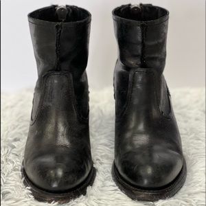Frye Womens Leslie Artisan Short Boot - Black 8.5